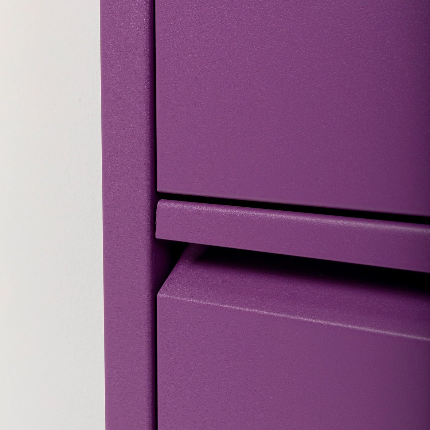 kare-design-schuhschrank-caruso-violet-metall-mit-3-klappen-103x50x15-cm image 3