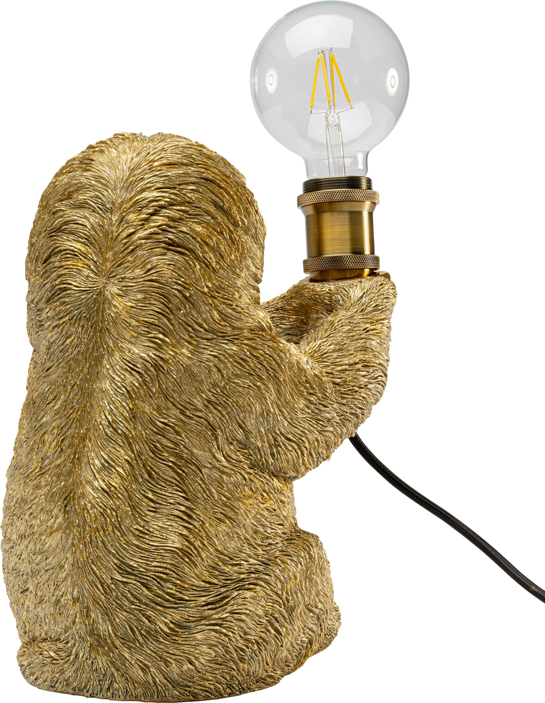 kare-design-tischleuchte-animal-faultier-gold-30x25x20-cm-e14 image 5