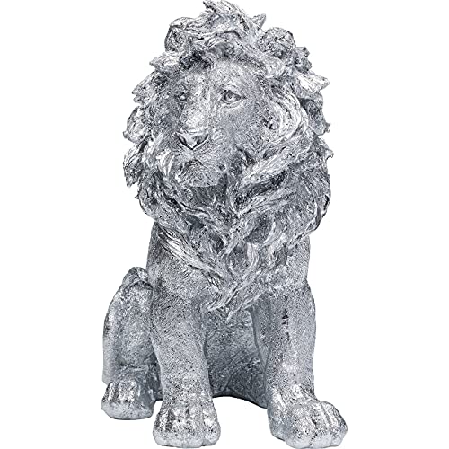 kare-design-deko-figur-sitting-lion-silber-42-cm-tierfigur image 6