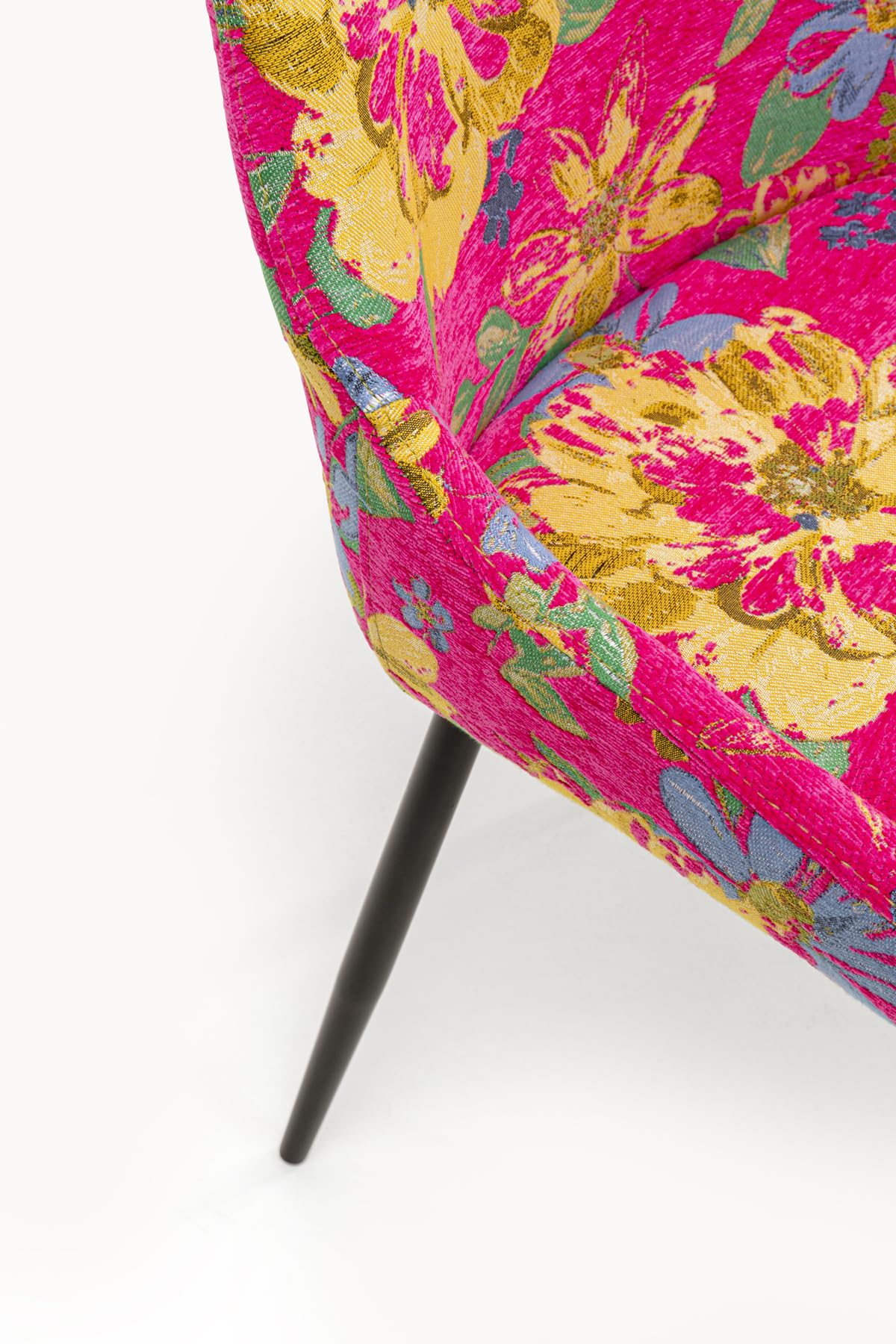 kare-design-stuhl-east-side-flower-fever-pink-polsterstuhl-blumenmotiv image 4