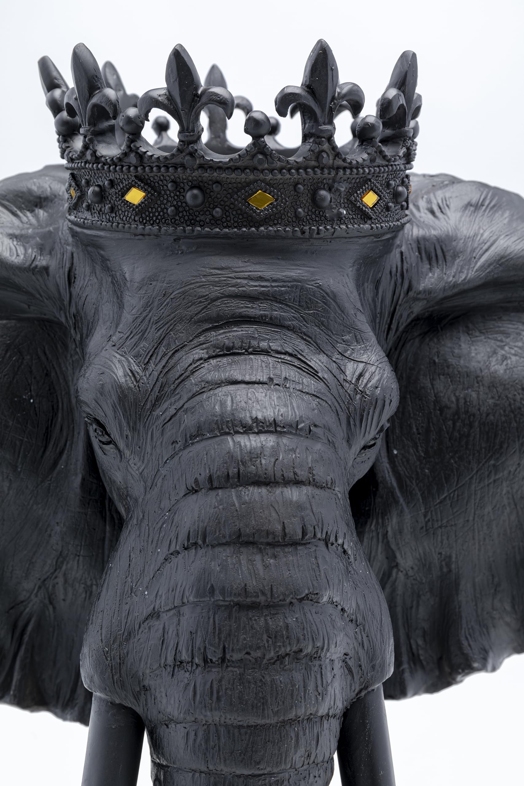 kare-design-deko-objekt-elephant-royal-schwarz-57cm-elefant-figur-f-r-wohnzimmer image 3