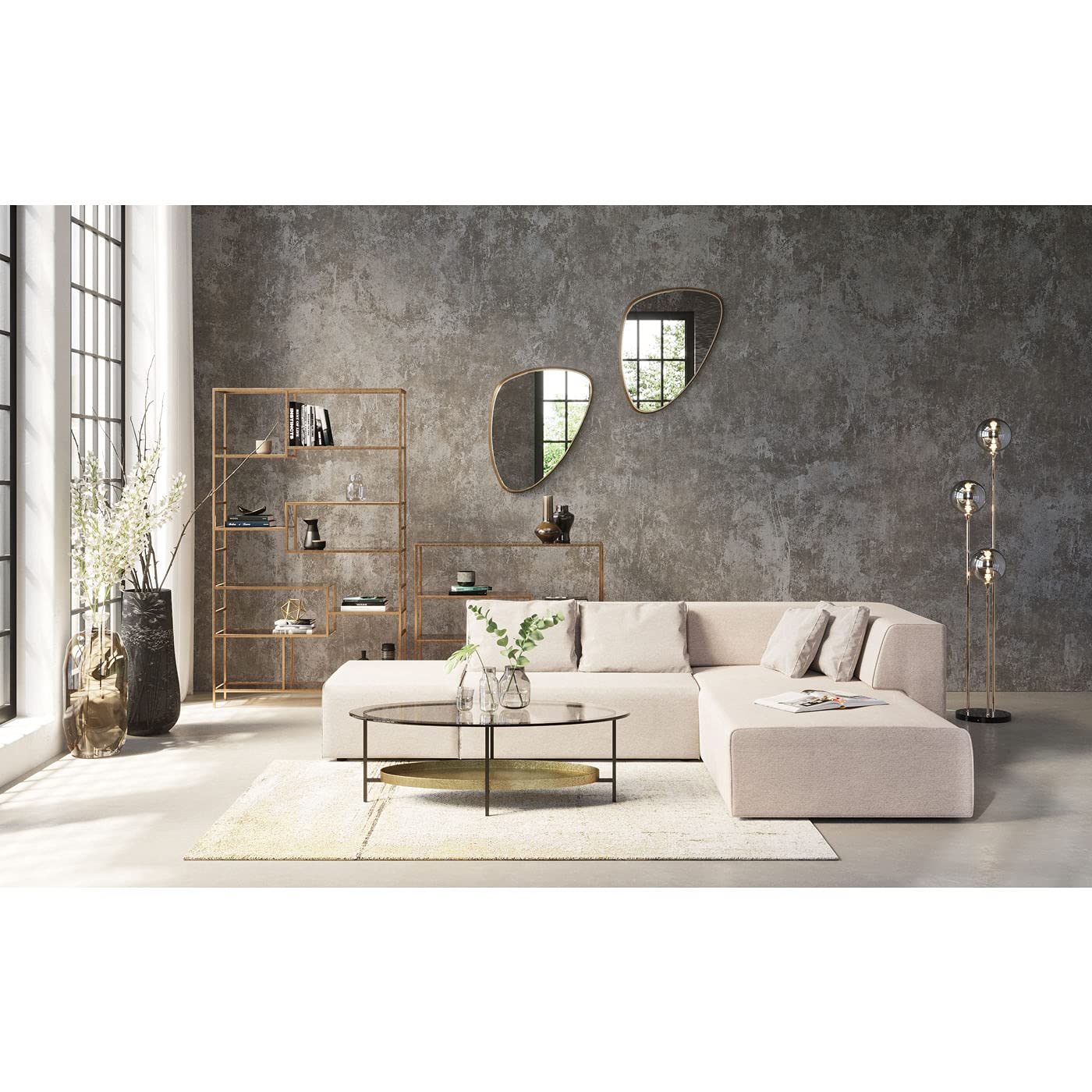 kare-design-al-capone-tre-stehlampe-176x37x37-cm-gold-silber-marmor-glas image 2