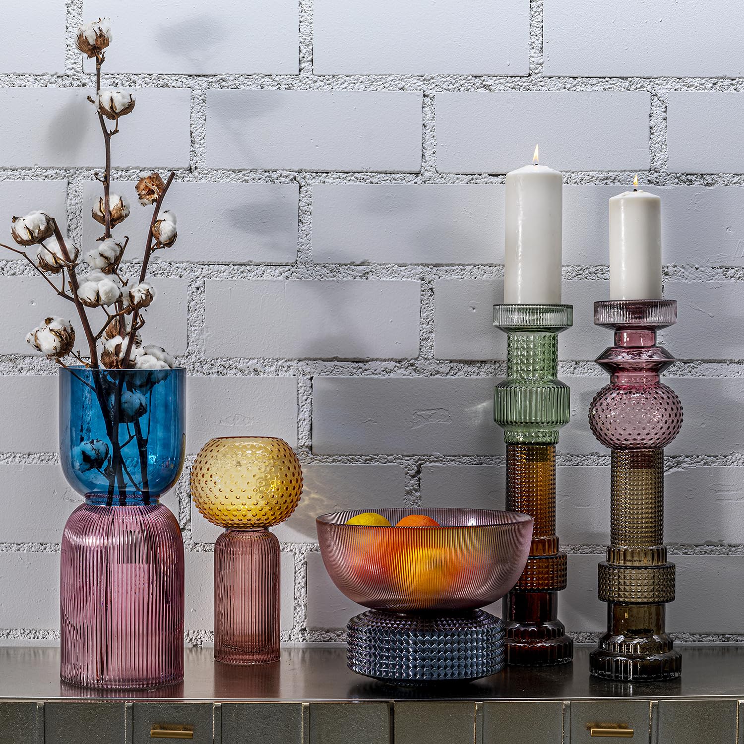 kare-design-kerzenst-nder-marvelous-duo-49-cm-handgefertigter-glas-kerzenhalter- image 2