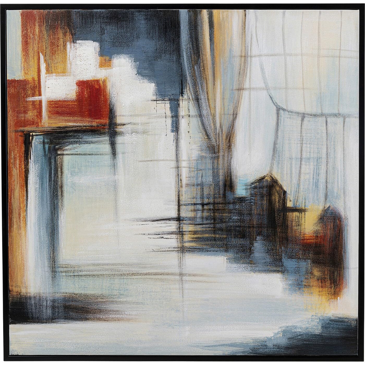 kare-design-bild-visione-obliquo-leinwand-mit-rahmen-100x100x4-cm-mehrfarbig image 6