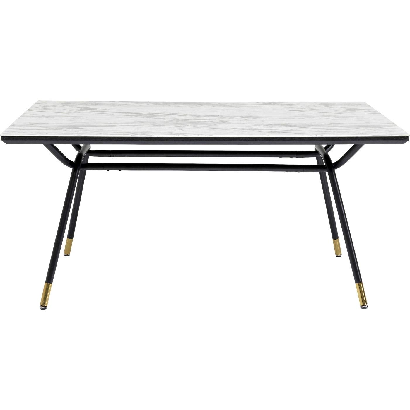 kare-design-tisch-south-beach-esstisch-marmor-look-glas-75x160x90-cm-schwarz-wei image 5