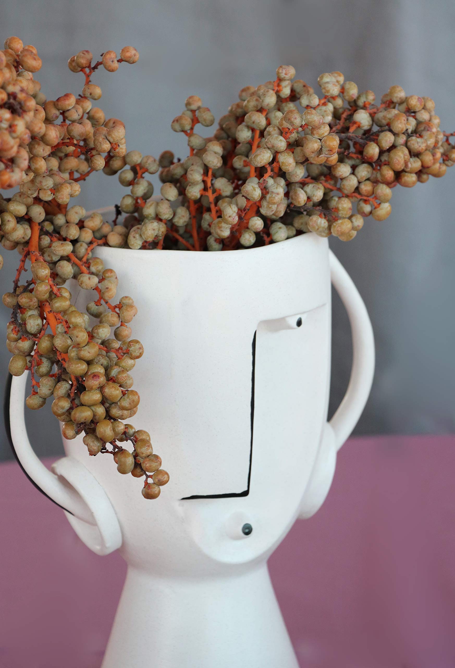 kare-design-vase-face-pot-wei-handbemalte-keramik-vase-30x23x16-cm image 2