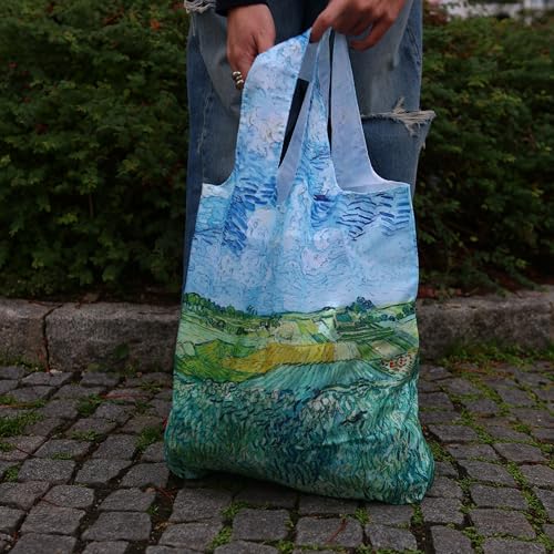 cedon-easy-art-bag-van-gogh-ebene-bei-auvers-einkaufsbeutel-recycled-pet image 6