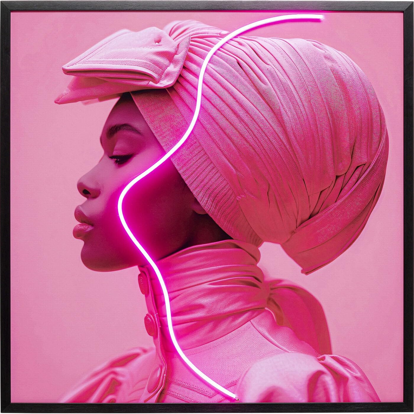 kare-design-wandbild-led-sun-hat-woman-80x80-cm-beleuchtetes-glasbild-gelb-mehrf image 6