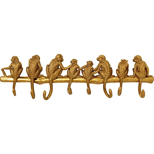 kare-design-monkey-wandgarderobe-gold-8-haken-22x70x6-cm image 5