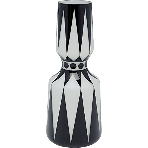 kare-design-vase-brillar-blumenvase-44-cm-schwarz-wei-glas image 7