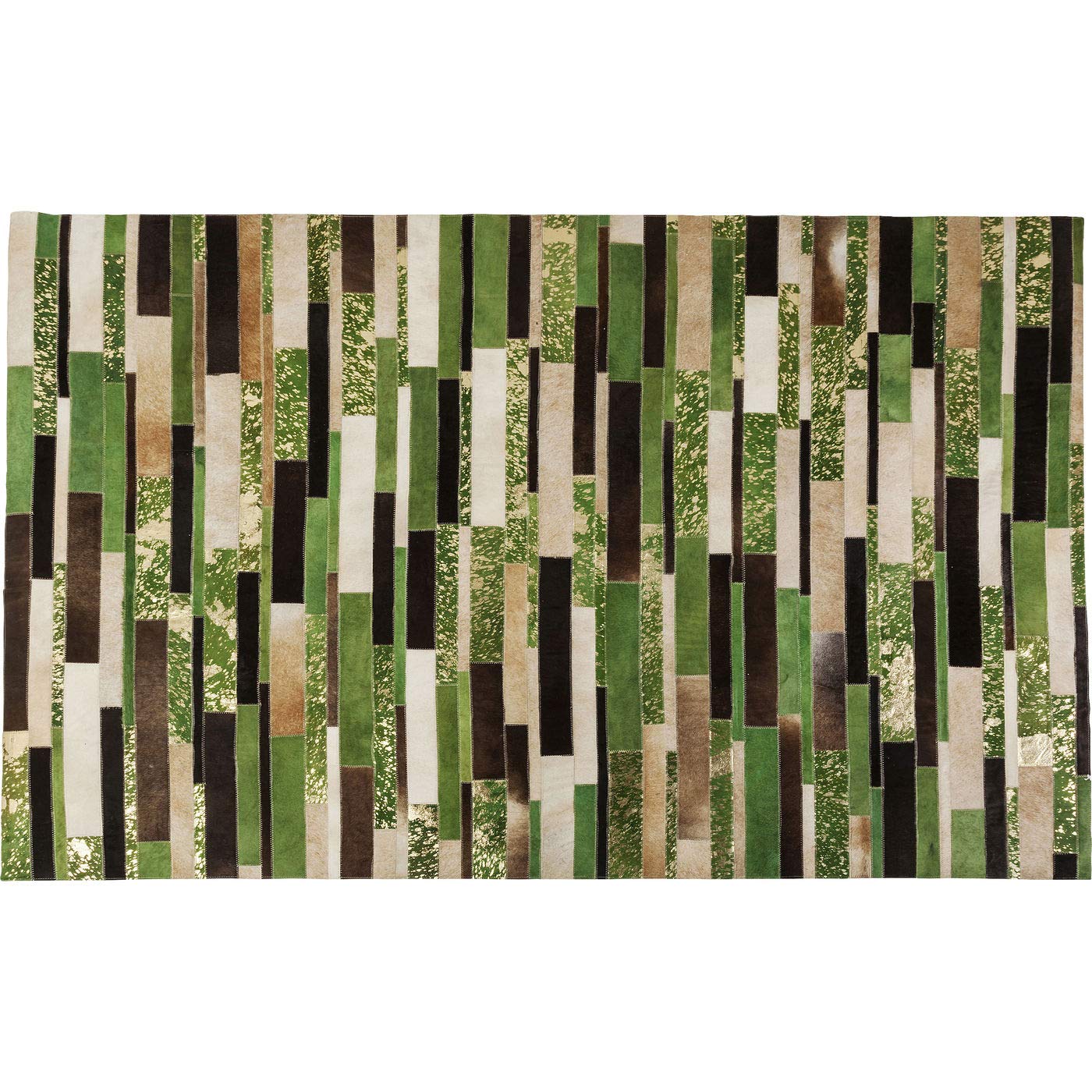 kare-design-teppich-brick-240-x-170-cm-kuhfell-l-ufer-patchwork-gr-n-braun image 1