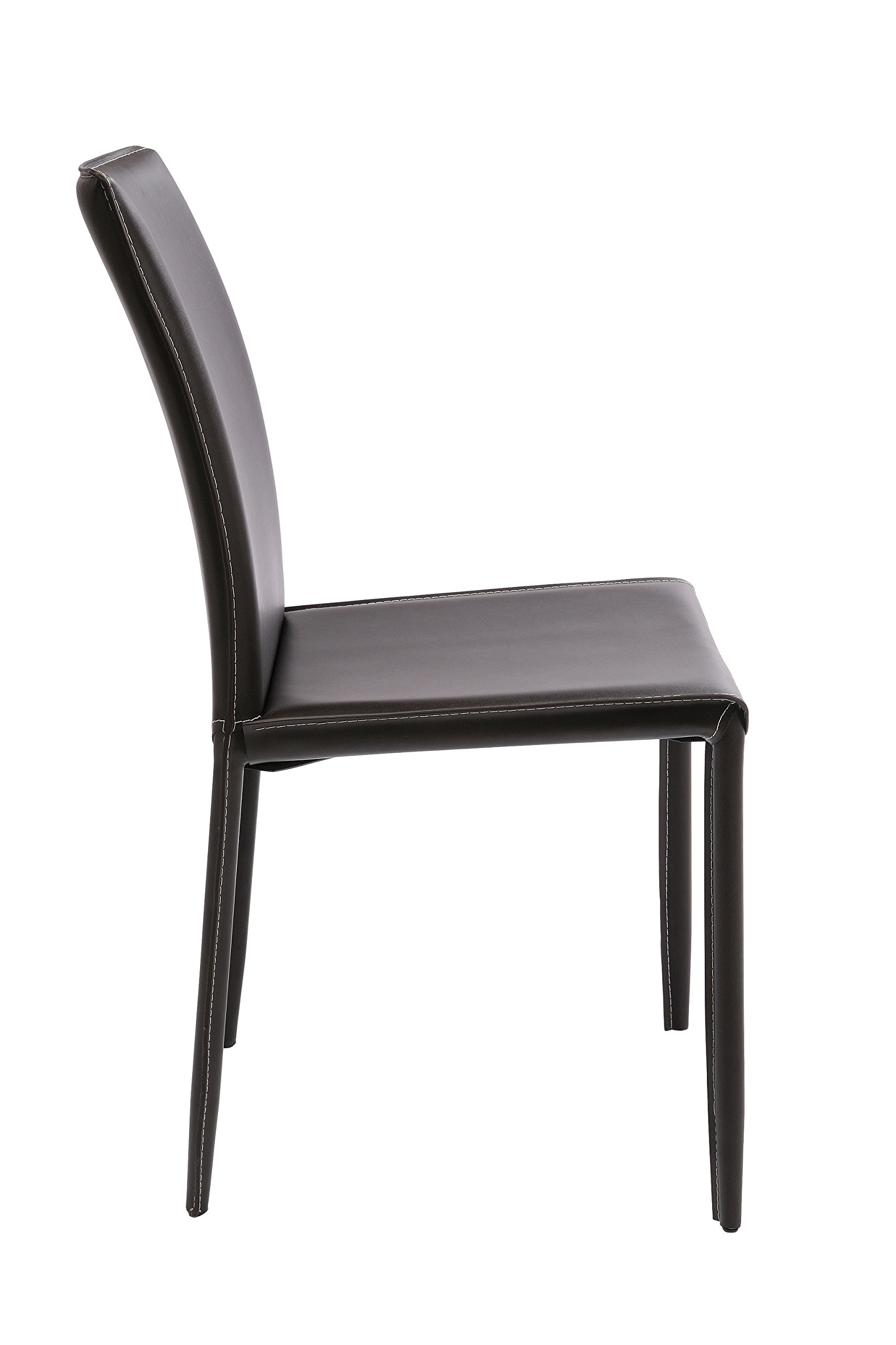 kare-design-stuhl-milano-brown-91x47x61cm-esszimmerstuhl-coffeebraun-kunstleder image 6
