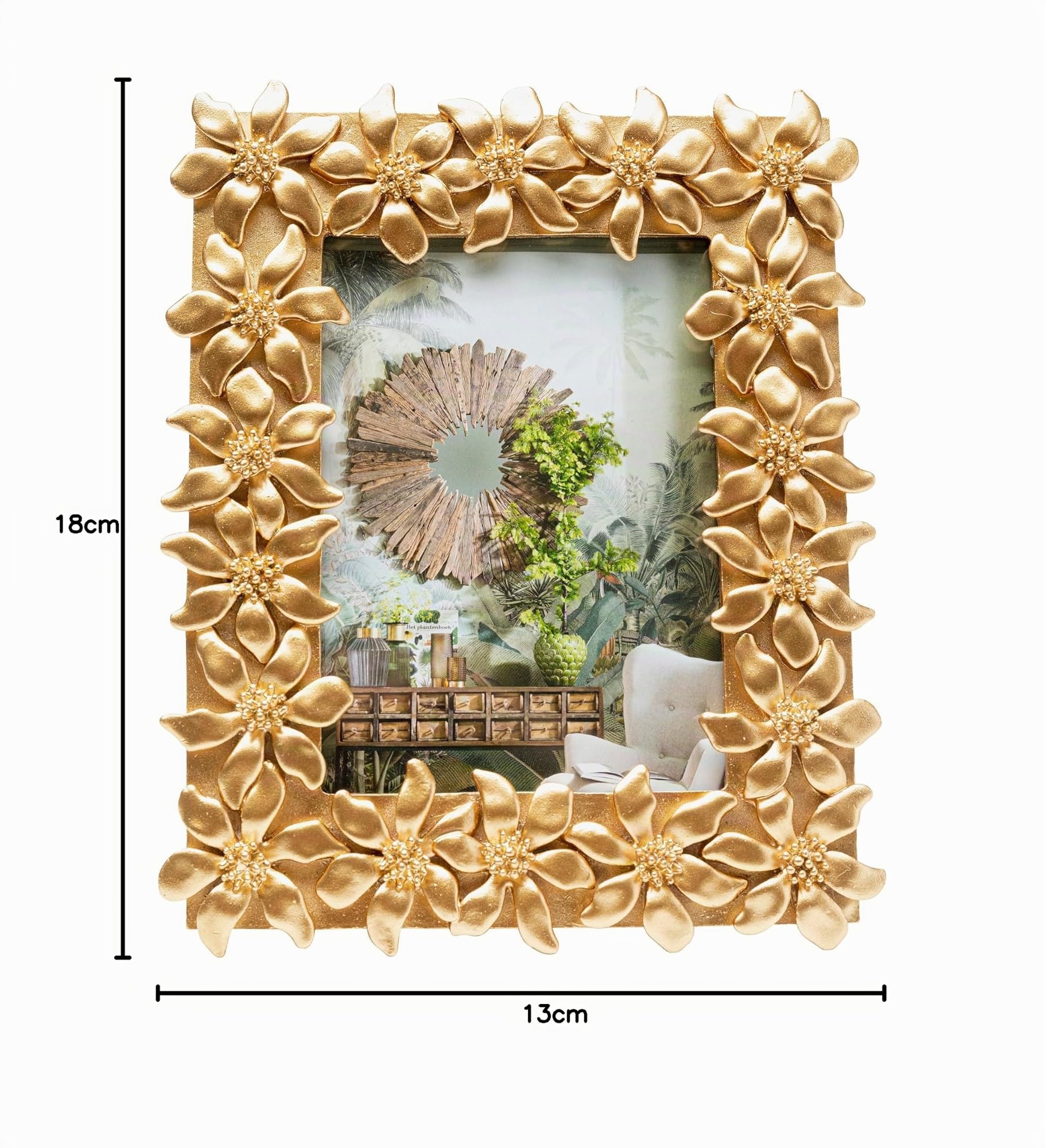 kare-design-bilderrahmen-flower-gold-21x26-cm-handgefertigt image 6