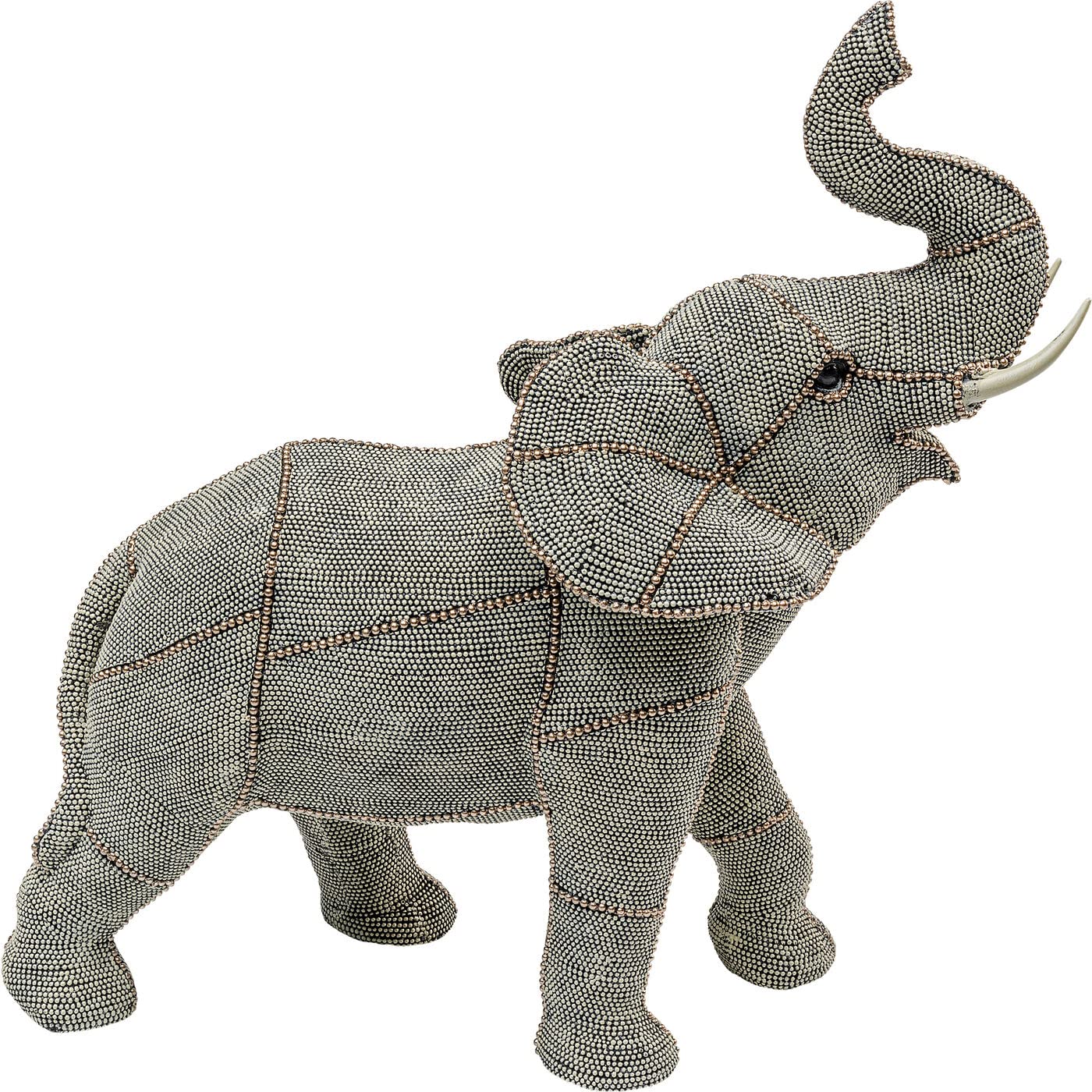 kare-design-deko-objekt-walking-elephant-pearls-37x38x17-cm-elefant-aus-kunstste image 4