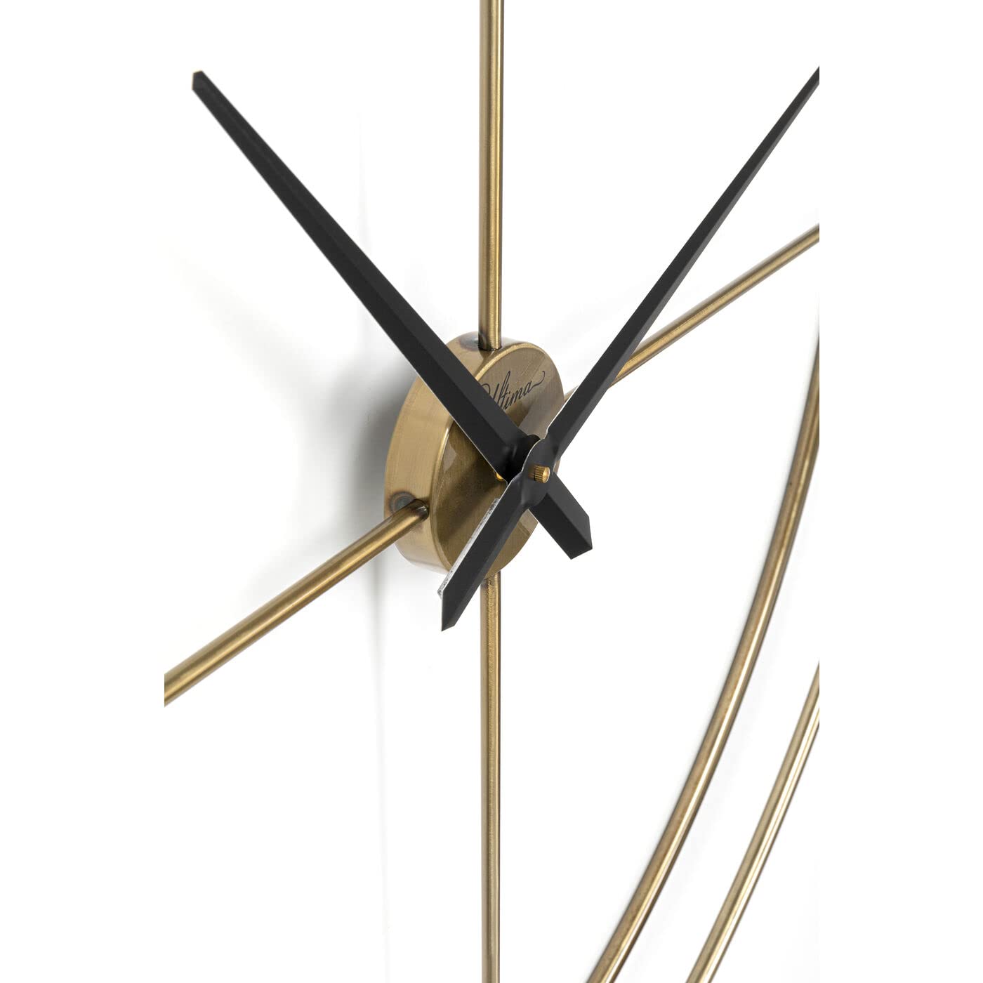 playmobil-kare-design-wanduhr-simple-pure-brass-gold-95-cm-metall-quarzuhr image 4