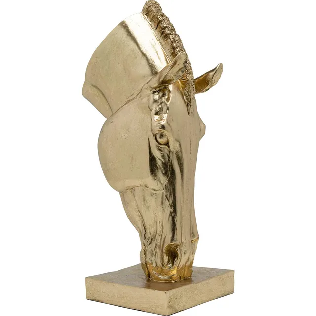 kare-design-dekoobjekt-horse-face-gold-57-cm-polyresin image 1