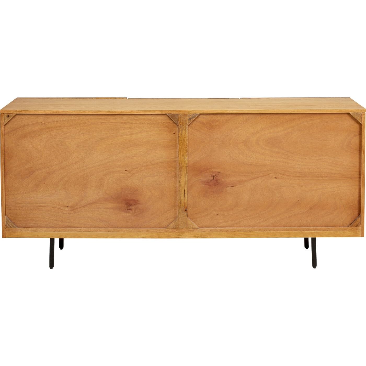kare-design-hammer-sideboard-braun-massivholz-sideboard-mit-3-t-ren-75x160x38-cm image 4