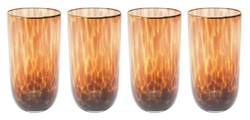 kare-design-glas-caramel-longdrinkglas-set-4-teilig-braun-400-ml-mit-goldrand image 6
