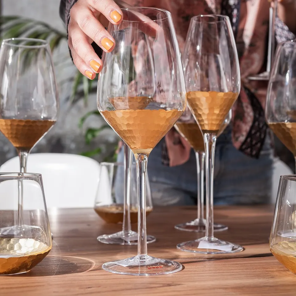 kare-design-gobi-rotweinglas-6er-set-750-ml-glas-mit-gold-details-28x9x9-cm image 1