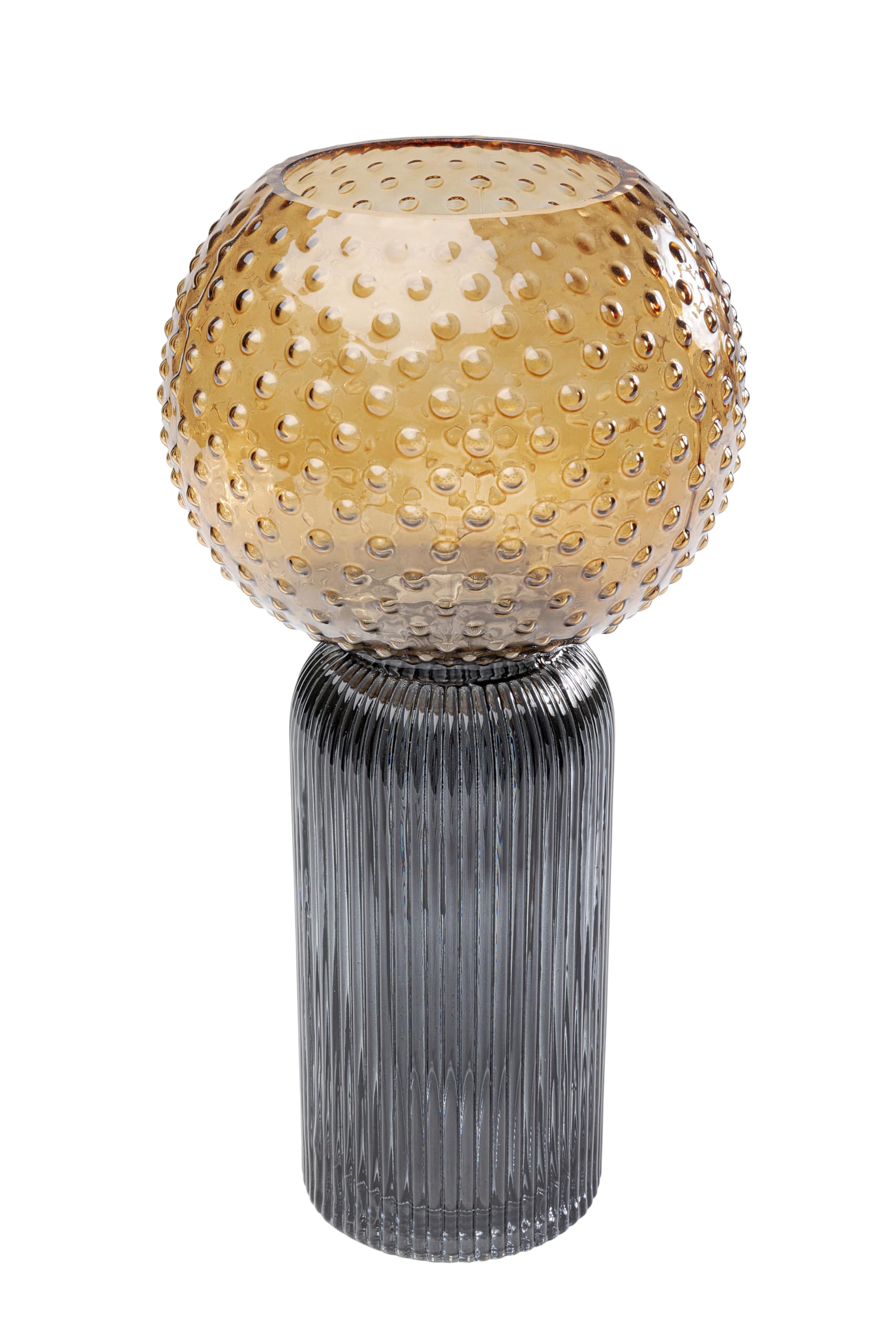 kare-design-vase-marvelous-duo-amber-tischvase-31-cm-grau-gelb image 1