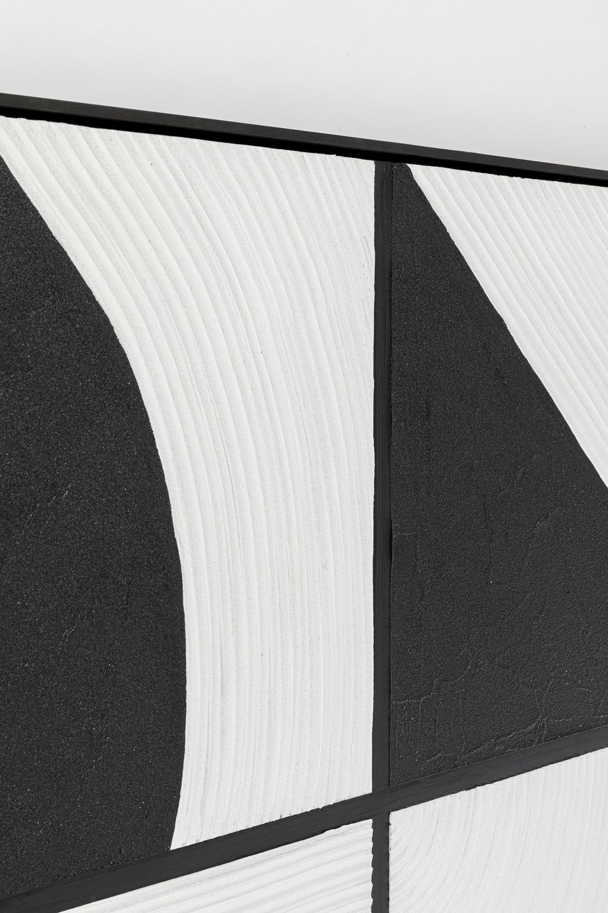 kare-design-bild-mit-rahmen-modulo-schwarz-wei-100x100cm-leinwandbild-abstrakt-m image 4