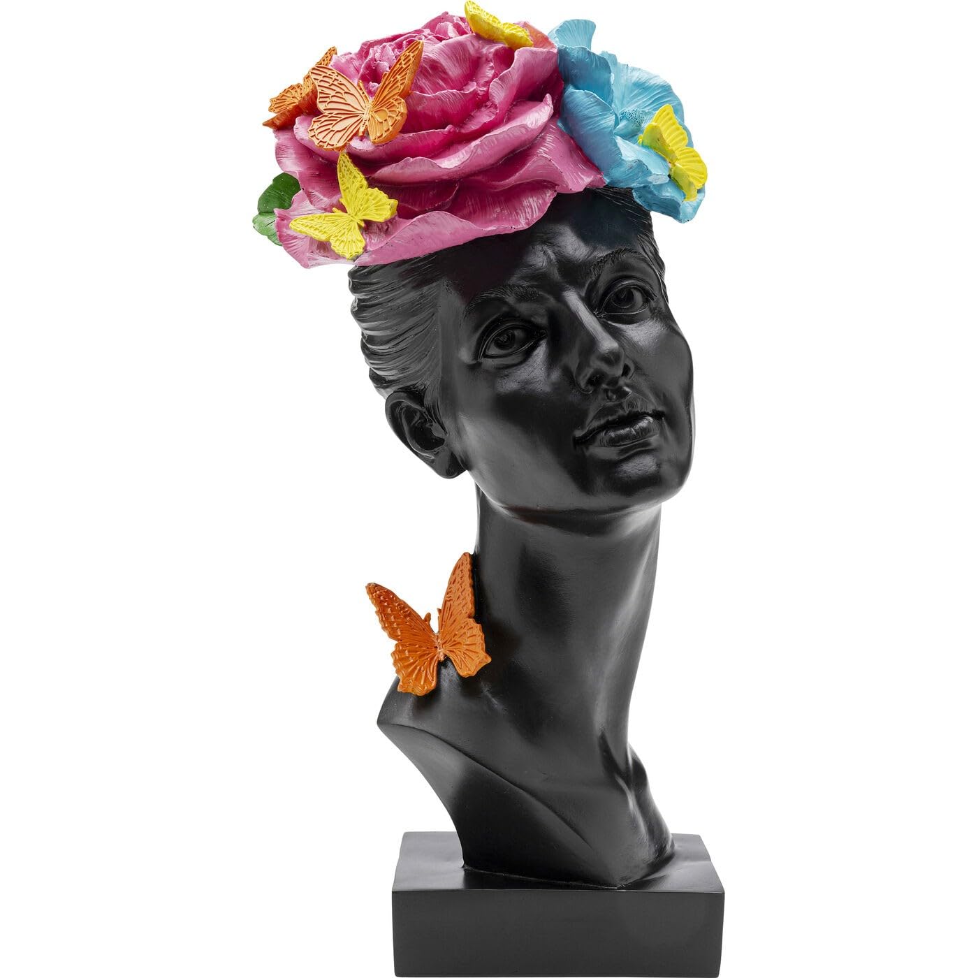 kare-design-deko-figur-jungle-lady-schwarz-bunt-40-cm image 7