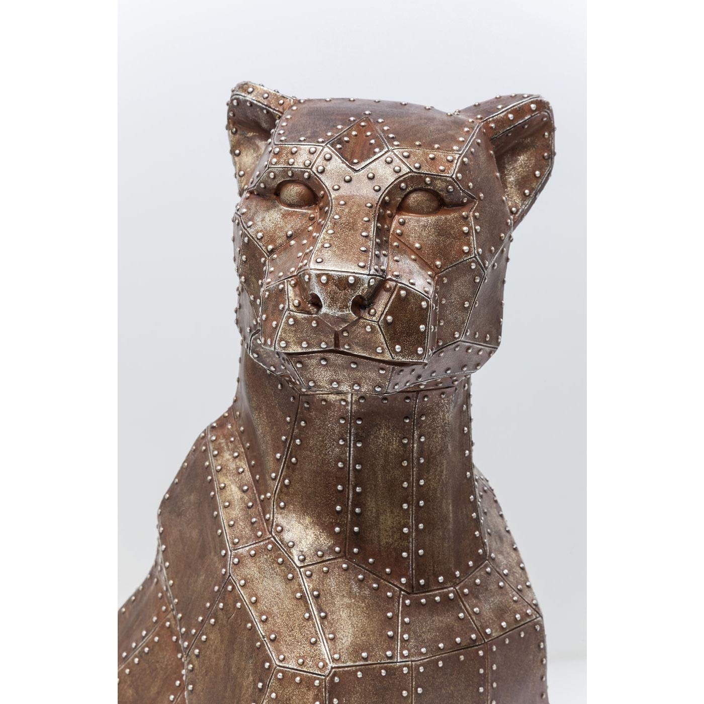 kare-design-deko-figur-sitting-cat-rivet-chrome-silber-82x36x43cm image 5