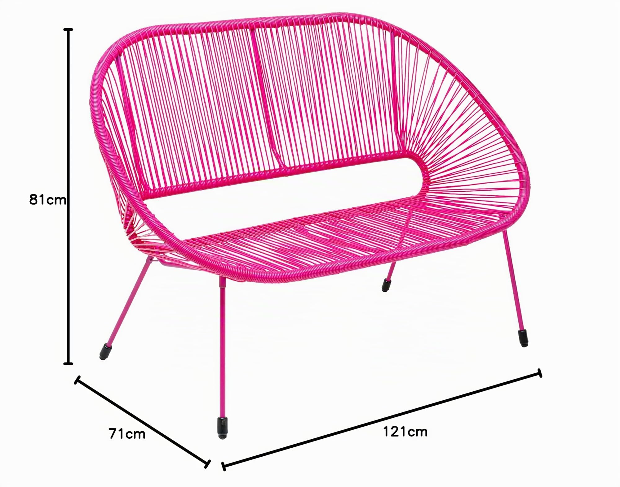 kare-design-bank-acapulco-mono-pink-121-cm-indoor-outdoor-sitzbank-2-personen image 3