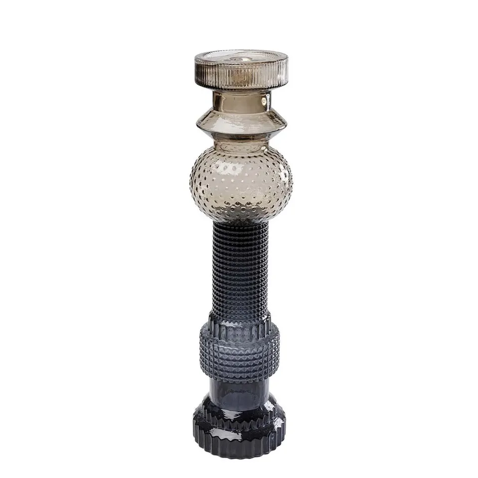 kare-design-kerzenst-nder-marvelous-duo-braun-grau-glas-49-cm image 1