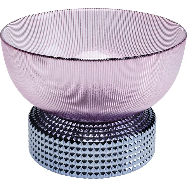 kare-design-vase-marvelous-duo-blau-rot-glas-28cm-handgefertigt image 1