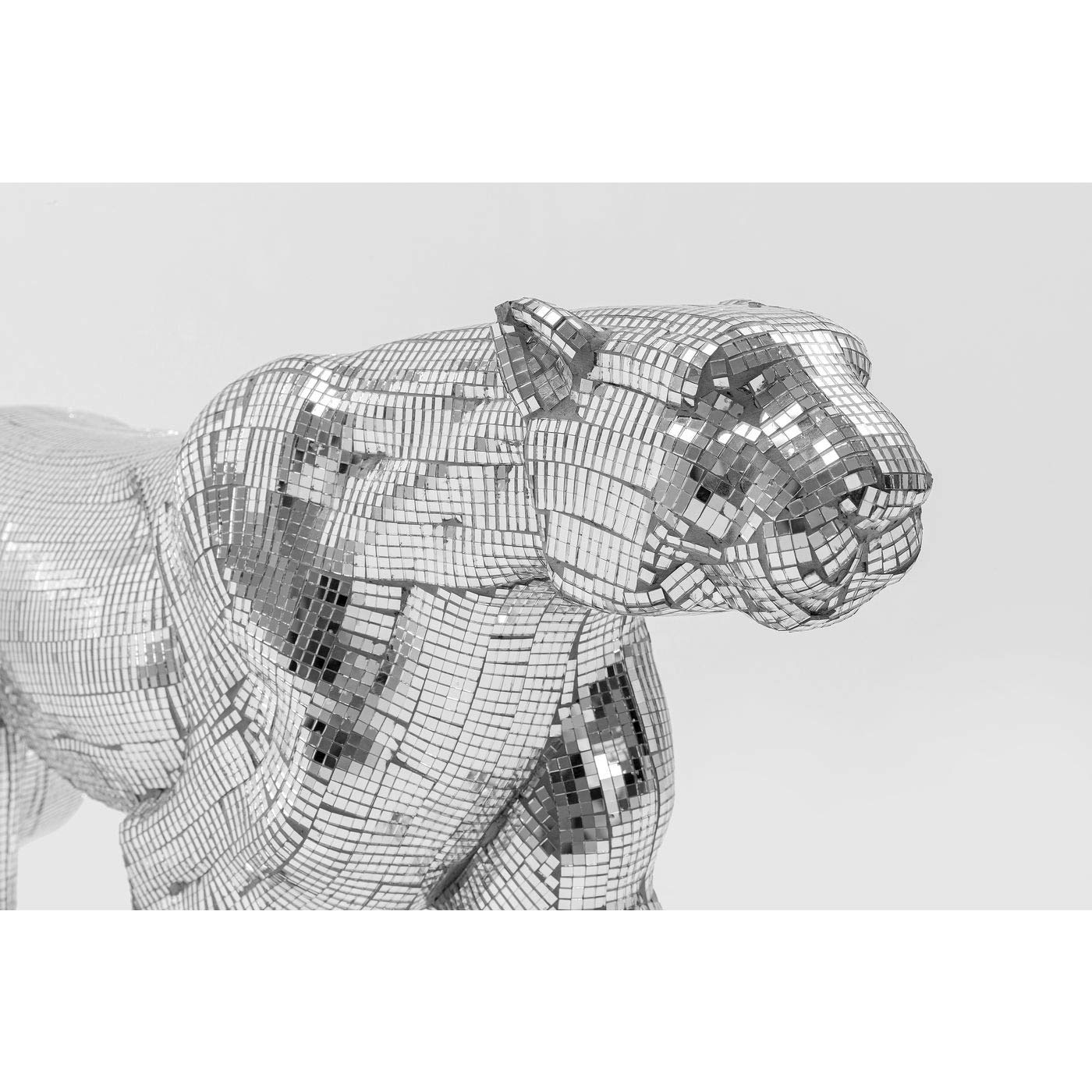 kare-design-deko-objekt-leopard-mosaic-silber-xl-34-x-95-x-18-cm-fiberglas image 7