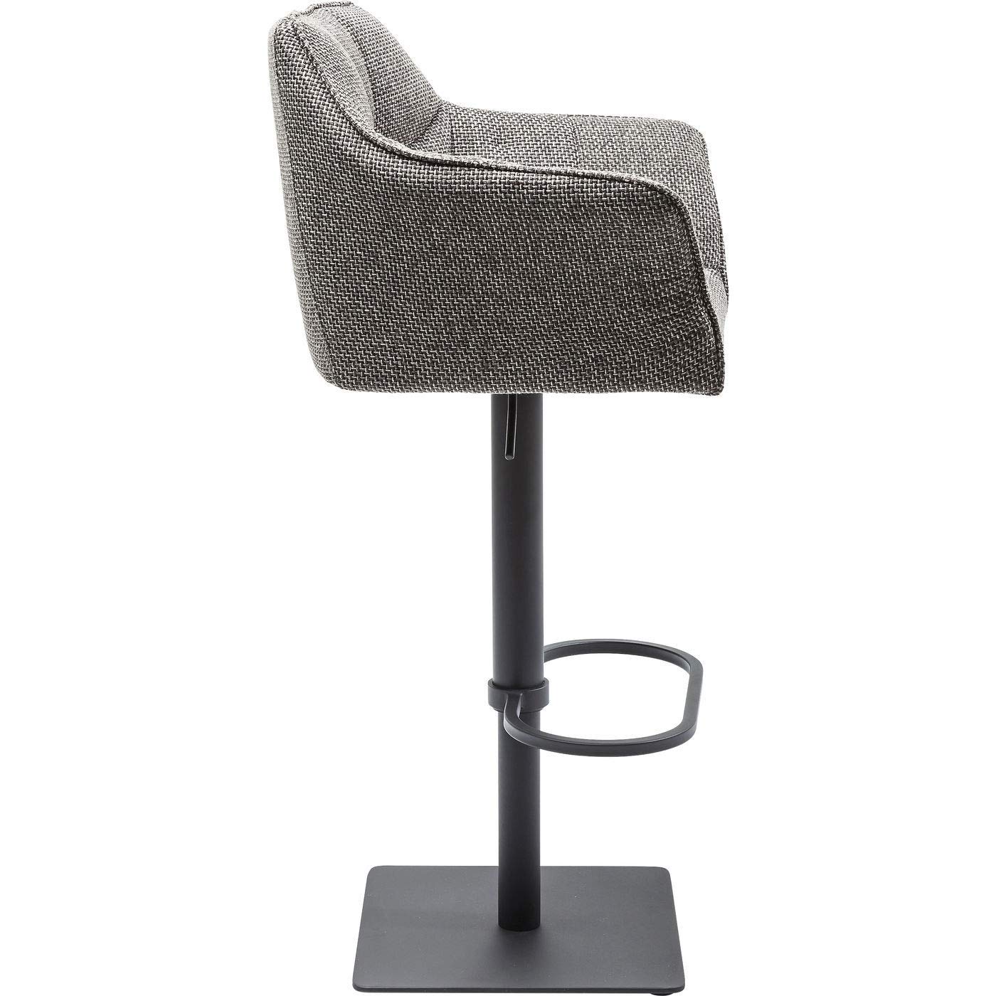 kare-design-barhocker-thinktank-schwarz-wei-h-henverstellbarer-barstuhl-111x65x5 image 4