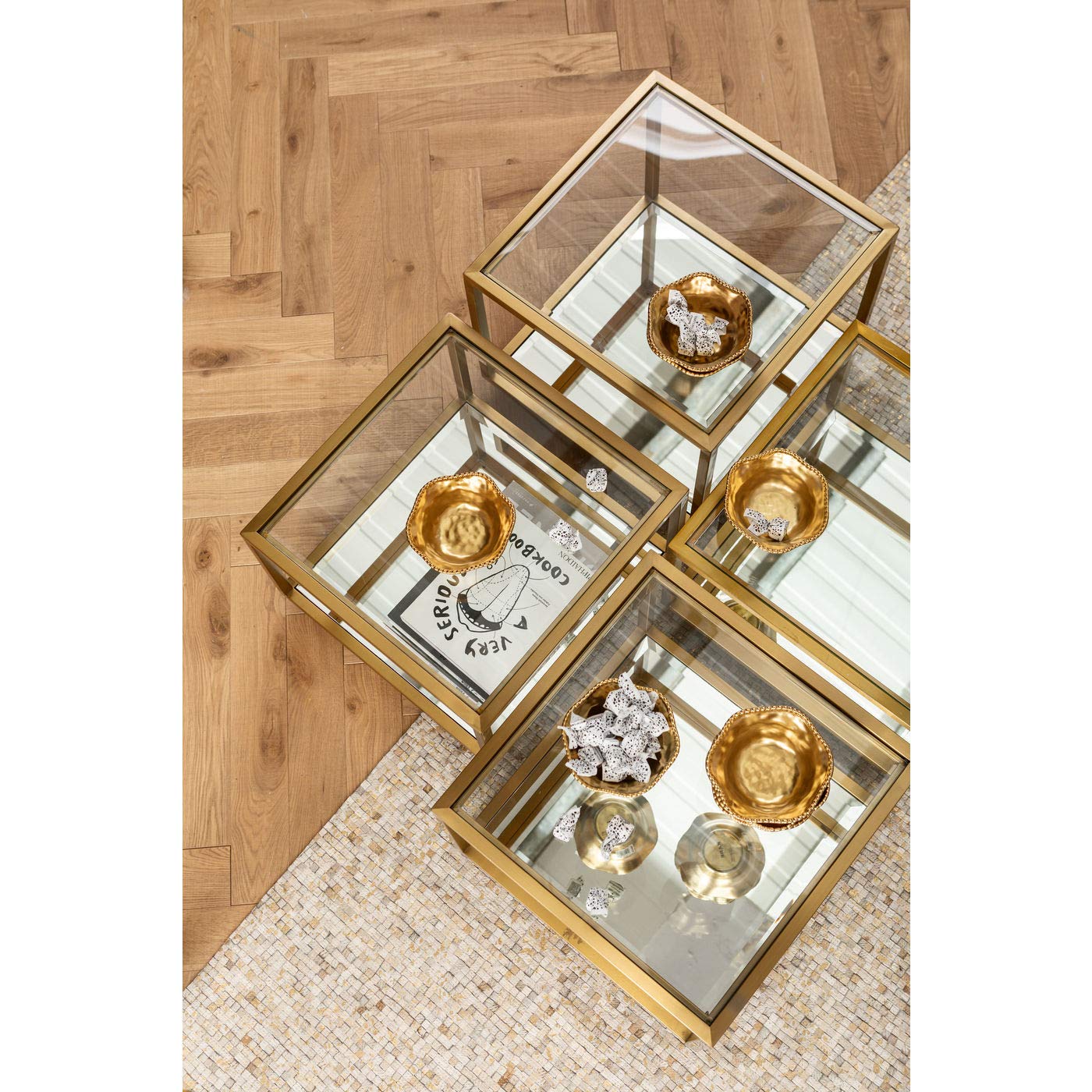 kare-design-couchtisch-luigi-4er-set-gold-quadratisch image 7