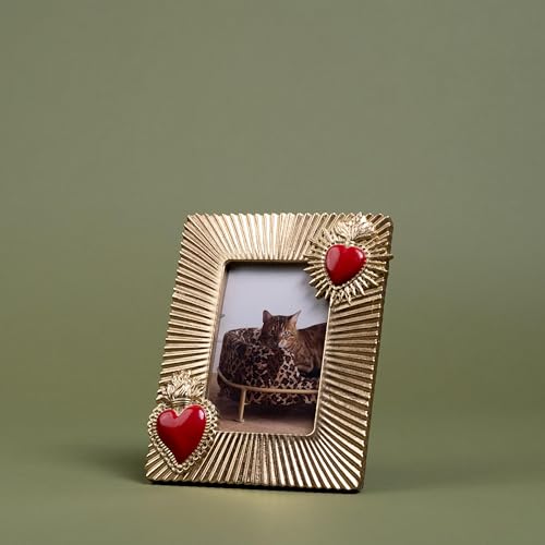 kare-design-bilderrahmen-flaming-heart-gold-rot-wohnzimmer image 7