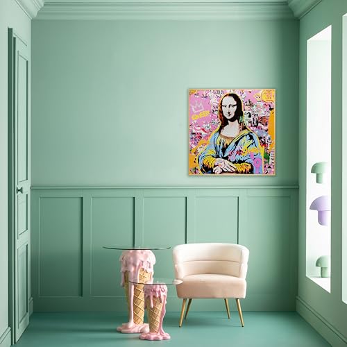 kare-design-la-viva-woman-leinwandbild-mehrfarbig-glas-100x100-cm image 8