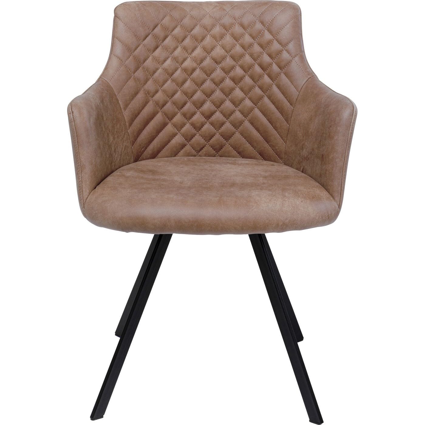 kare-design-drehstuhl-coco-braun-esszimmerstuhl-360-drehbar-84x53x60cm image 1