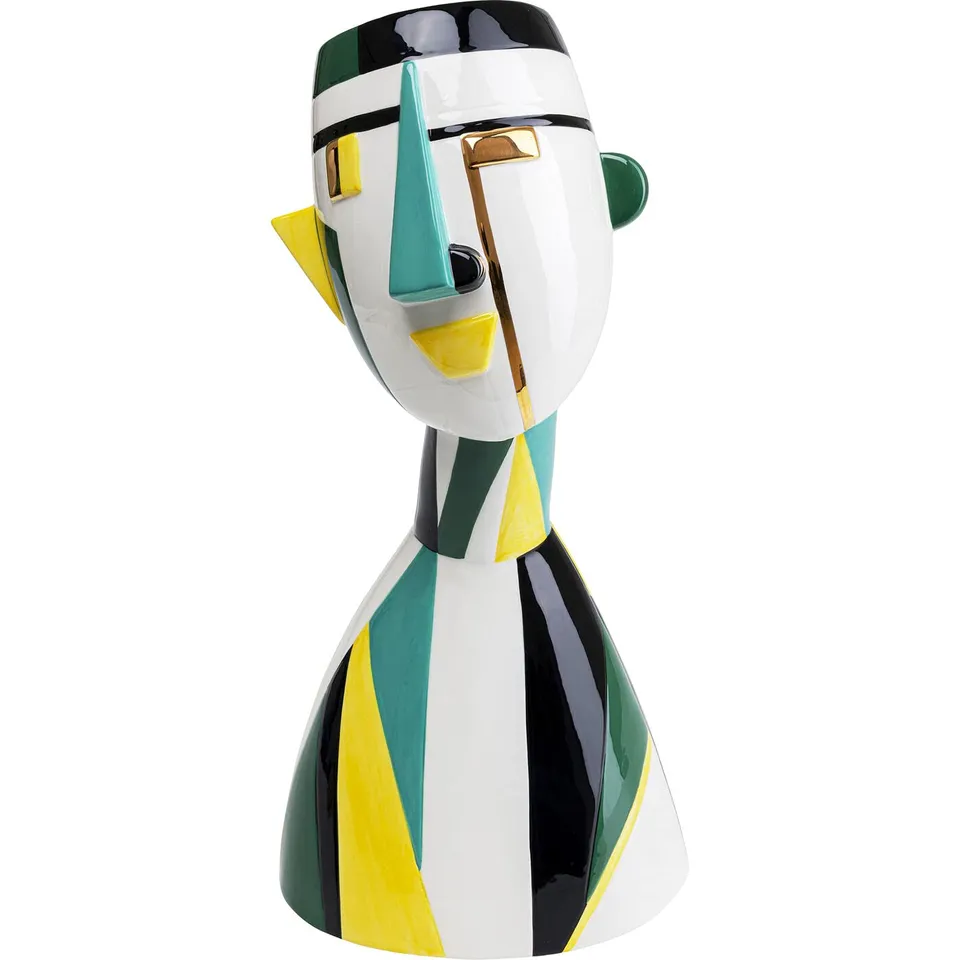kare-design-happy-face-deko-vase-bunt-43-cm-keramik-tischvase image 1