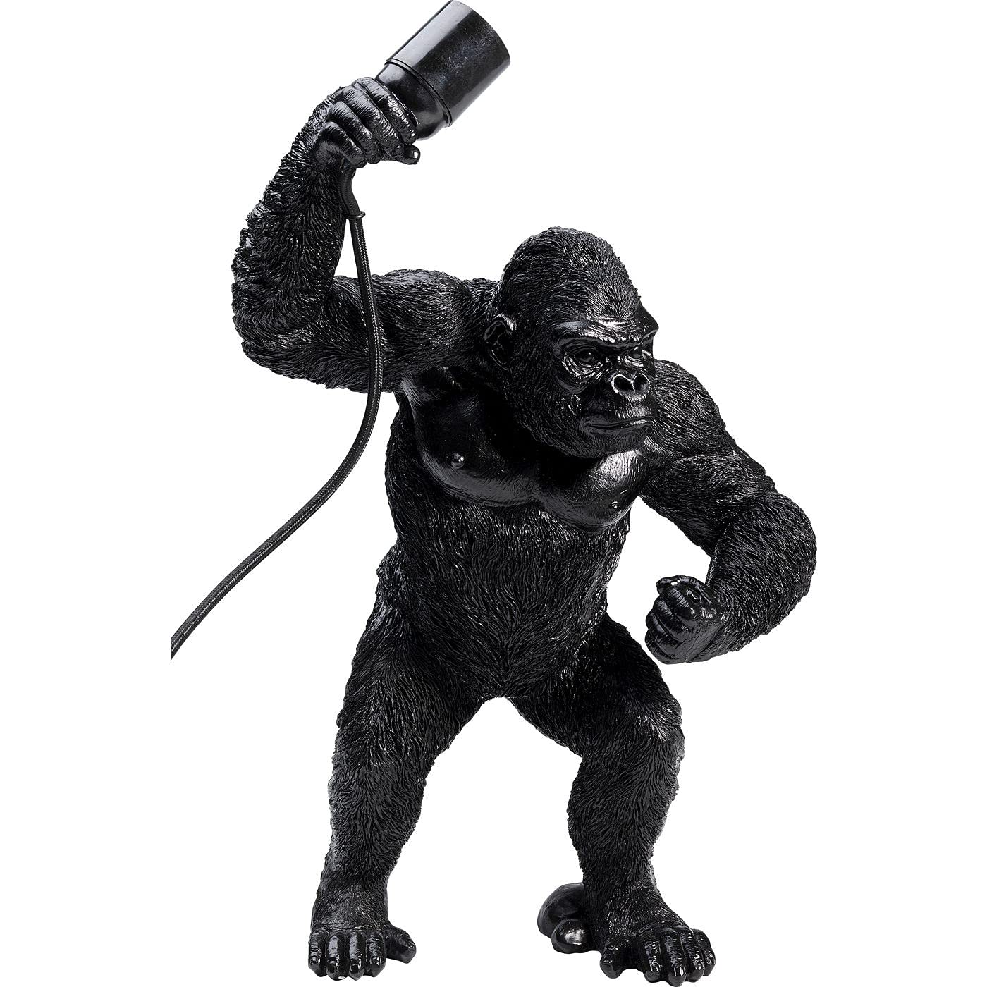 kare-design-tischleuchte-gorille-schwarz-gorilla-leuchte-aus-kunststein image 5
