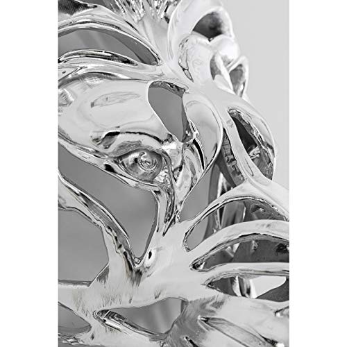 kare-design-wanddeko-l-wenkopf-silberfarben-47x42x24-cm image 7