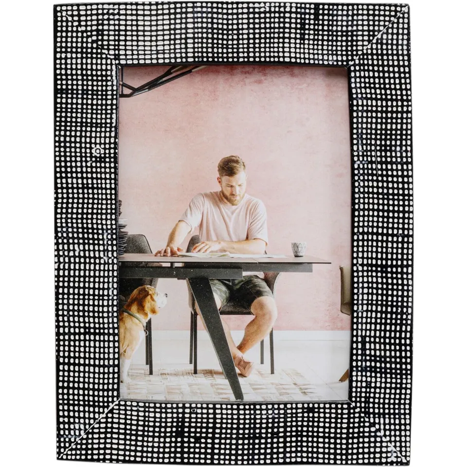 kare-design-lita-bilderrahmen-22x17-cm-schwarz-wei image 1