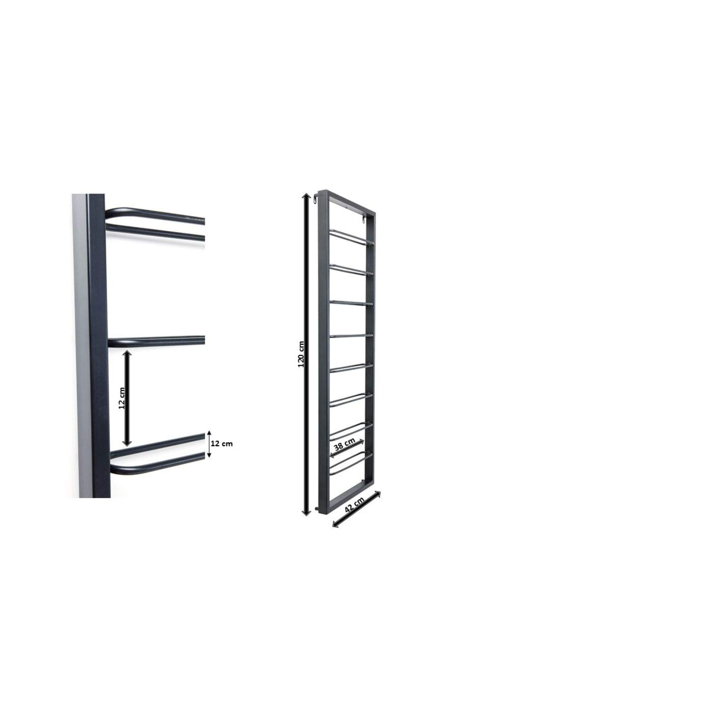 kare-design-h-ngeweinregal-bistro-schwarz-stahl-120x42x6-cm image 7