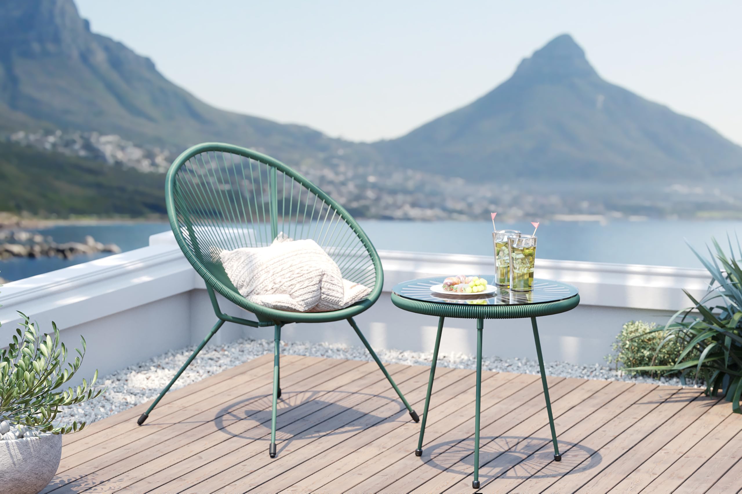 kare-design-gartenm-bel-2er-set-acapulco-mono-gr-n-sessel-beistelltisch-indoor-o image 2
