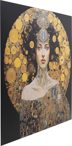 kare-design-glasbild-art-nouveau-lady-3d-mehrfarbig-80x80-cm image 7
