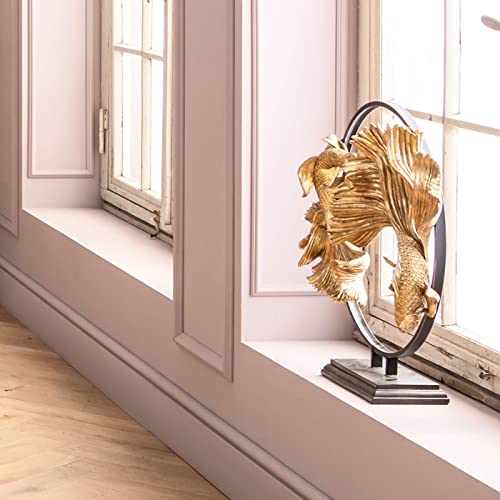 kare-design-deko-objekt-dancing-betta-fishes-gold-65x58x21cm-kampffisch-skulptur image 7