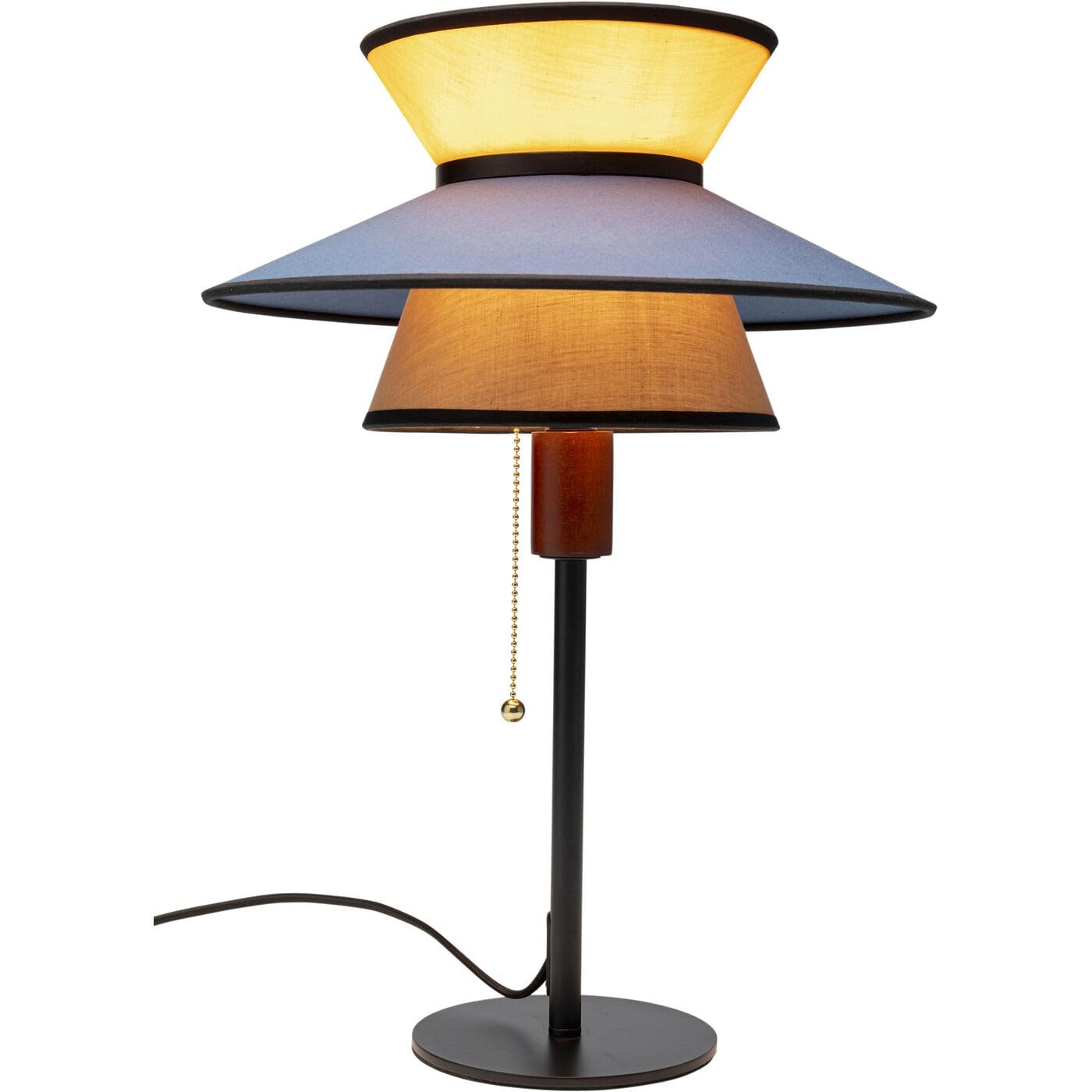kare-design-tischlampe-riva-blau-gelb-49-cm-desk-lamp-baumwollschirm image 4