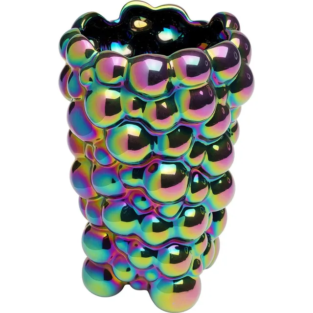 kare-design-vase-burbuja-shiny-mehrfarbig-keramik-20-cm image 1