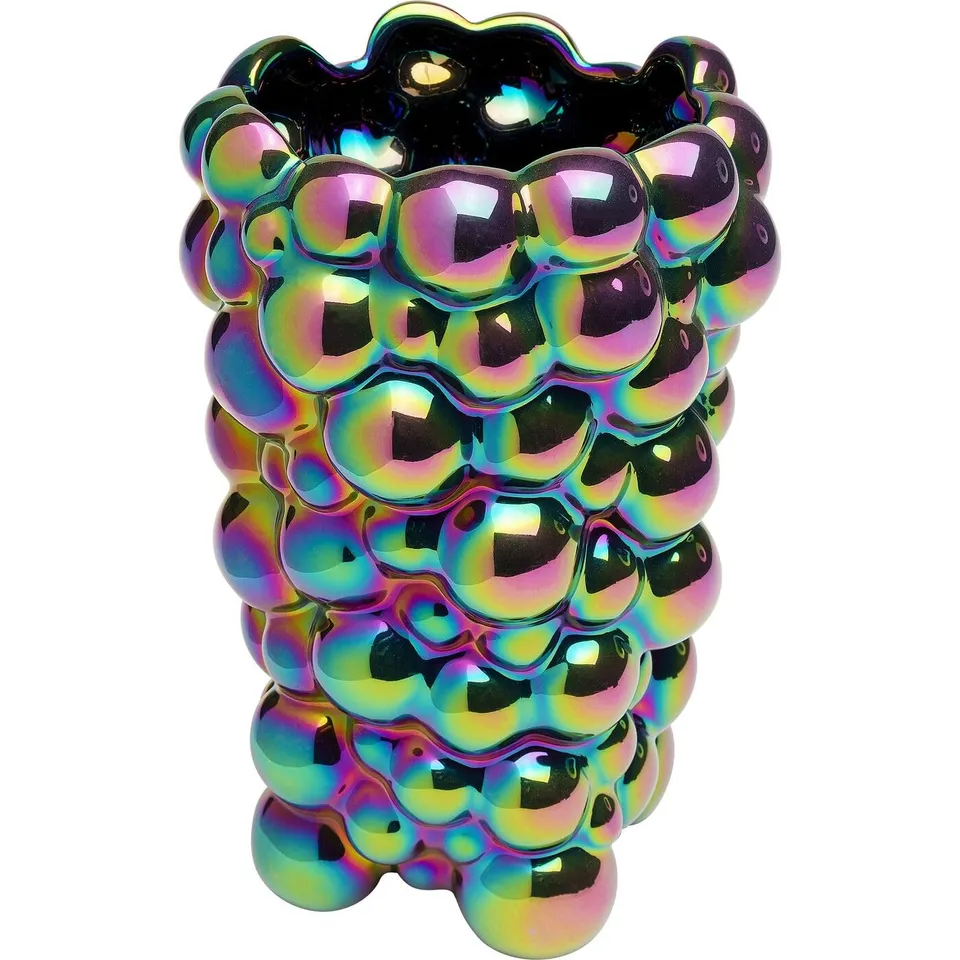 kare-design-vase-burbuja-shiny-mehrfarbig-keramik-20-cm image 1