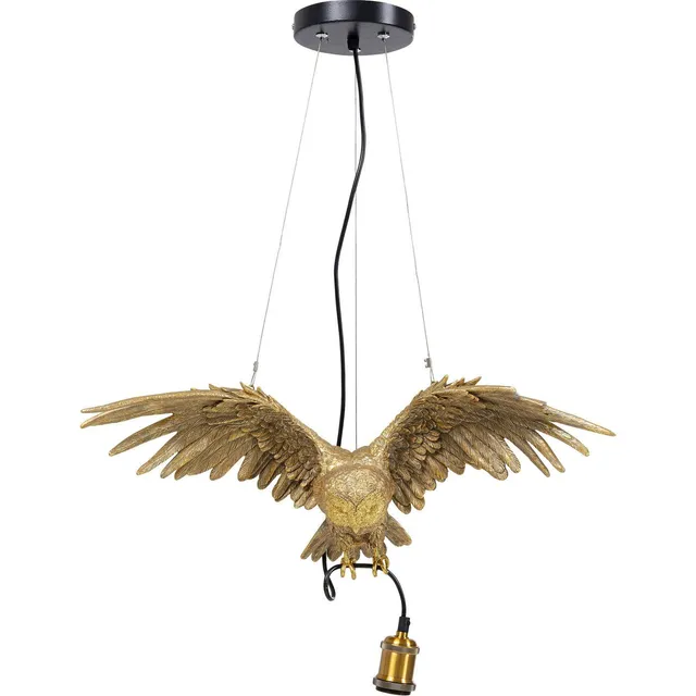 kare-design-animal-owl-h-ngeleuchte-gold-pendelleuchte-eule-60x57x14-cm image 1