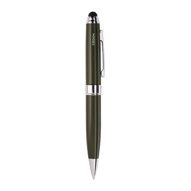 cedon-kugelschreiber-touch-pen-khaki-edelstahlspitze-0-7-mm image 1