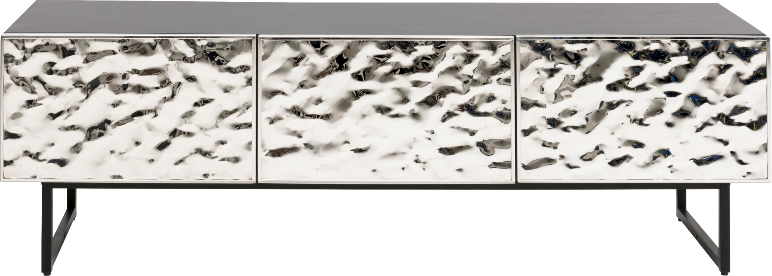 kare-design-lowboard-carino-silber-schwarz-chrom-50x151x39-cm-3-t-rig-push-to-op image 1